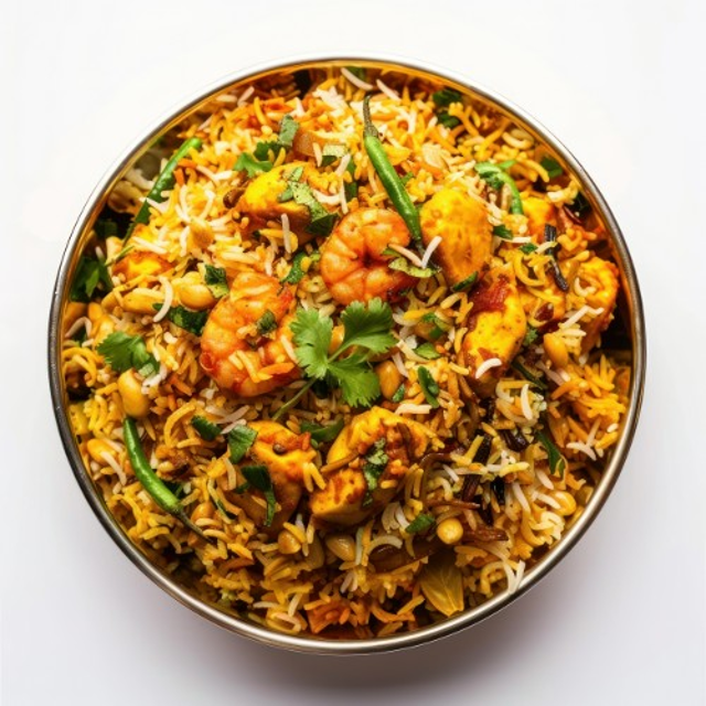 Shrimp Biryani.